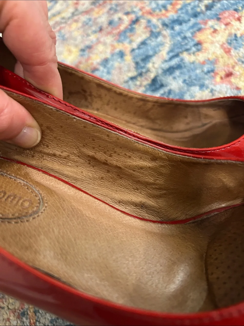Corso Como Red Patent Round-Toe Pumps